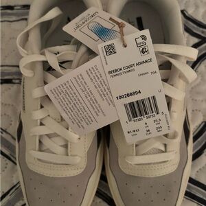 Reebok Court Advance White Gray Sneakers